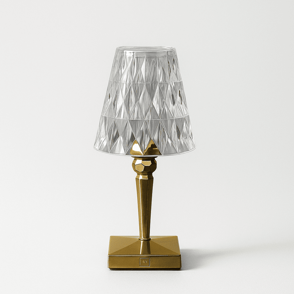 Luminária de Mesa LED Cristal Diamante - Zafer Decor
