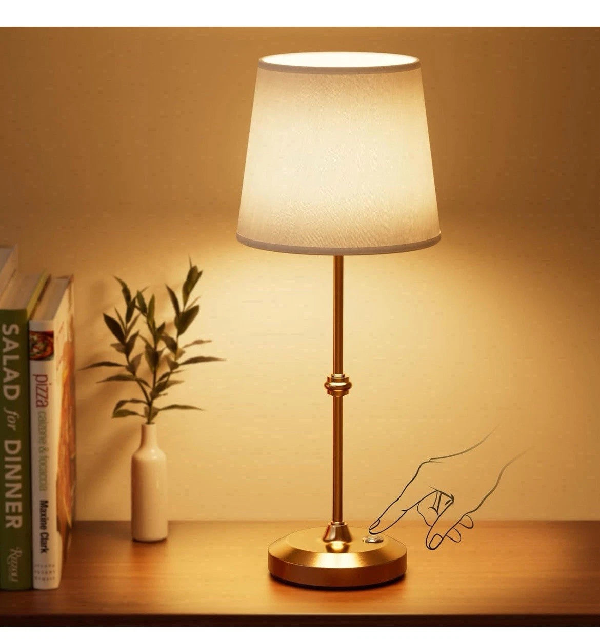 Luminária de Mesa LED Recarregável - Zafer Decor