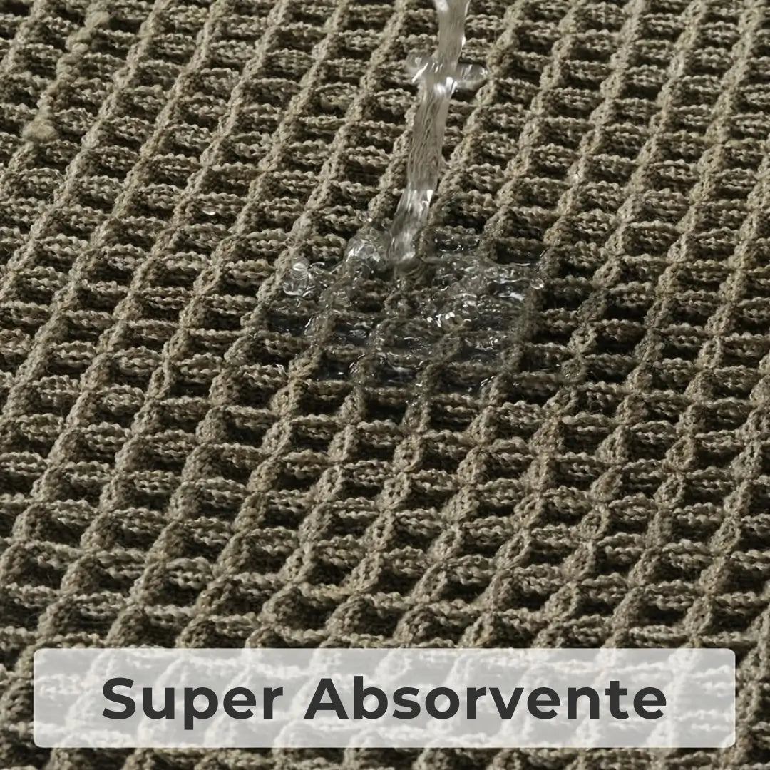 Tapete para banheiro cinza com base antiderrapante e alta absorção marca zafer Decor