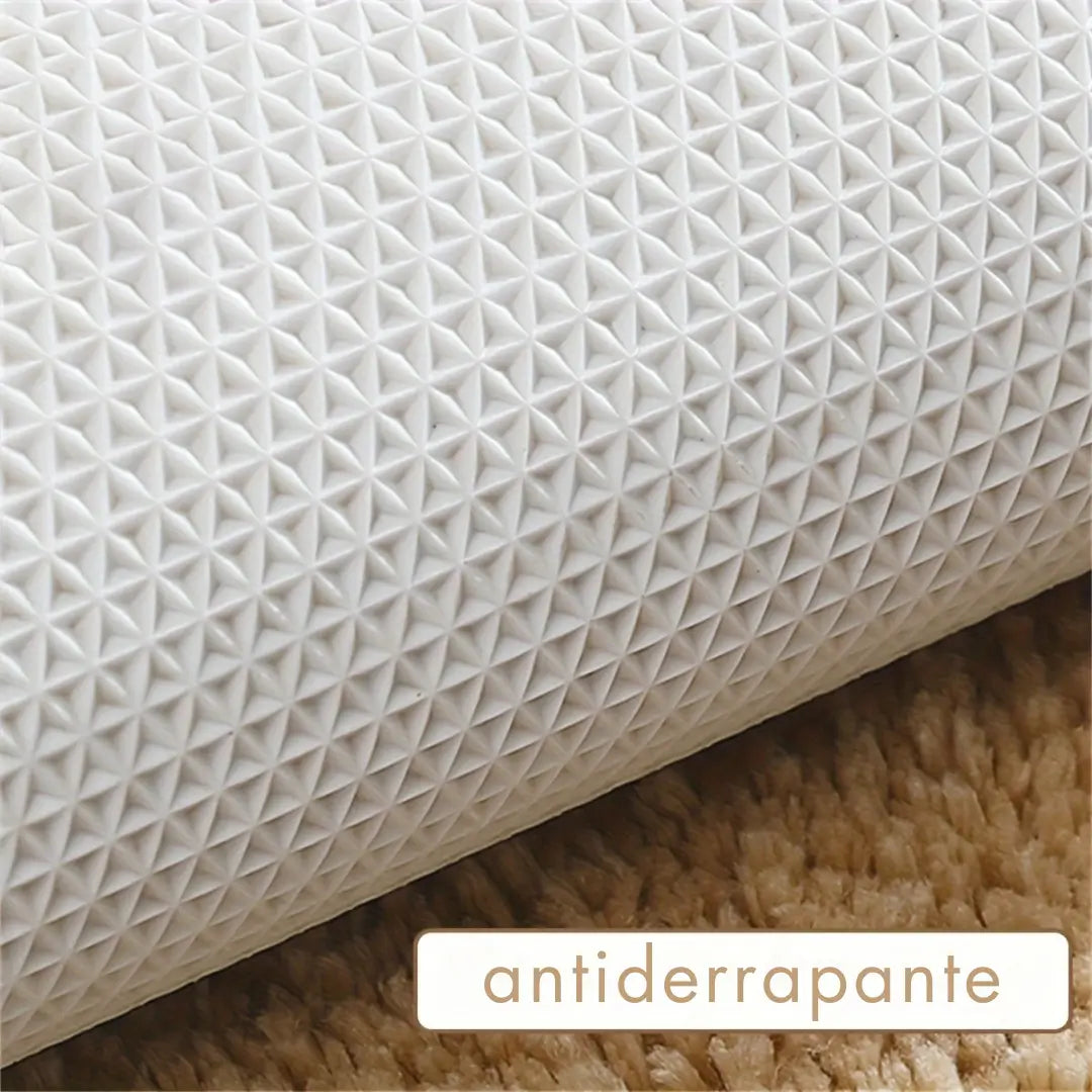 Tapete antiderrapante para banheiro cor caqui - Zafer Decor